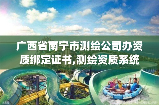 广西省南宁市测绘公司办资质绑定证书,测绘资质系统key登录