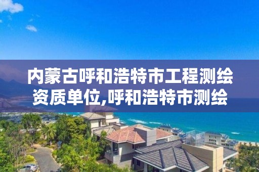 内蒙古呼和浩特市工程测绘资质单位,呼和浩特市测绘公司有哪些