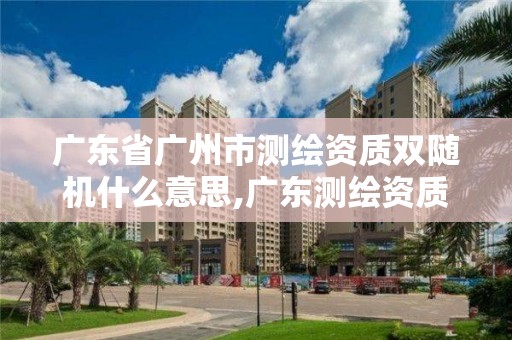 广东省广州市测绘资质双随机什么意思,广东测绘资质标准