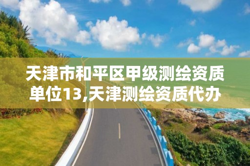 天津市和平区甲级测绘资质单位13,天津测绘资质代办