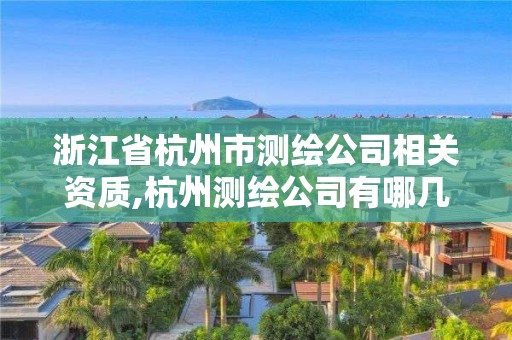 浙江省杭州市测绘公司相关资质,杭州测绘公司有哪几家