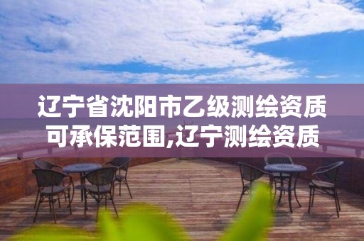 辽宁省沈阳市乙级测绘资质可承保范围,辽宁测绘资质单位。