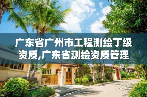 广东省广州市工程测绘丁级资质,广东省测绘资质管理系统