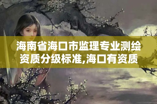 海南省海口市监理专业测绘资质分级标准,海口有资质的测绘公司。