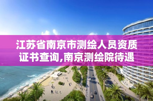 江苏省南京市测绘人员资质证书查询,南京测绘院待遇怎么样。