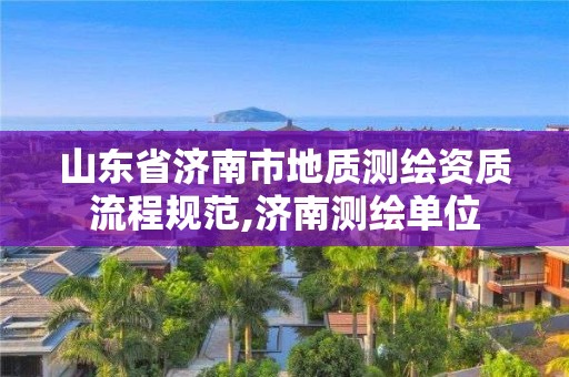 山东省济南市地质测绘资质流程规范,济南测绘单位