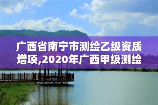 广西省南宁市测绘乙级资质增项,2020年广西甲级测绘资质单位