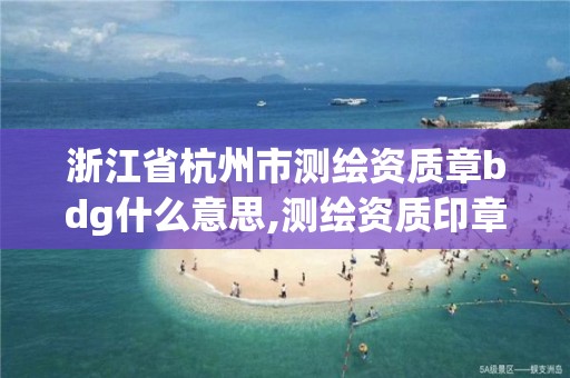 浙江省杭州市测绘资质章bdg什么意思,测绘资质印章。