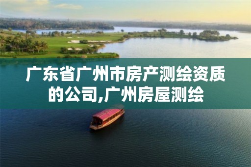 广东省广州市房产测绘资质的公司,广州房屋测绘