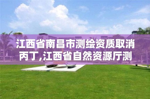 江西省南昌市测绘资质取消丙丁,江西省自然资源厅测绘资质延期