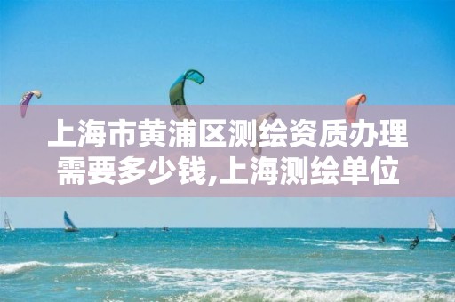 上海市黄浦区测绘资质办理需要多少钱,上海测绘单位。