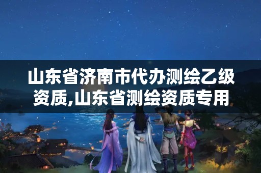 山东省济南市代办测绘乙级资质,山东省测绘资质专用章 丁级