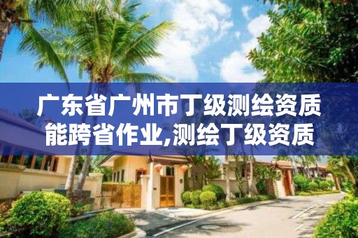 广东省广州市丁级测绘资质能跨省作业,测绘丁级资质要求。