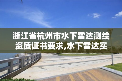 浙江省杭州市水下雷达测绘资质证书要求,水下雷达实时成像。