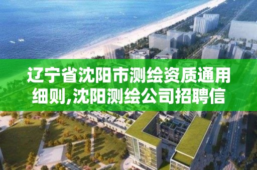 辽宁省沈阳市测绘资质通用细则,沈阳测绘公司招聘信息最新招聘