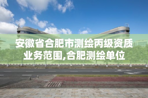 安徽省合肥市测绘丙级资质业务范围,合肥测绘单位