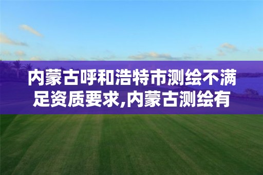 内蒙古呼和浩特市测绘不满足资质要求,内蒙古测绘有限公司名单。