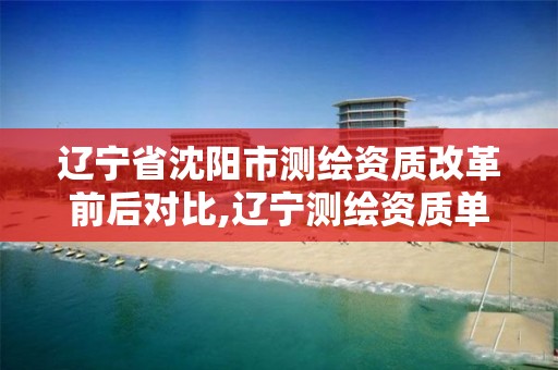 辽宁省沈阳市测绘资质改革前后对比,辽宁测绘资质单位