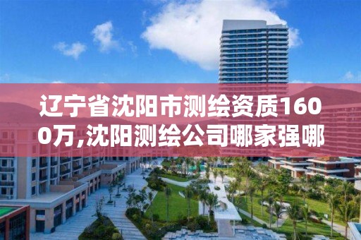 辽宁省沈阳市测绘资质1600万,沈阳测绘公司哪家强哪家好