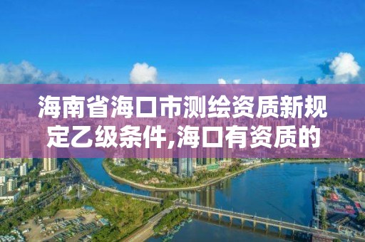 海南省海口市测绘资质新规定乙级条件,海口有资质的测绘公司