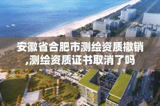 安徽省合肥市测绘资质撤销,测绘资质证书取消了吗