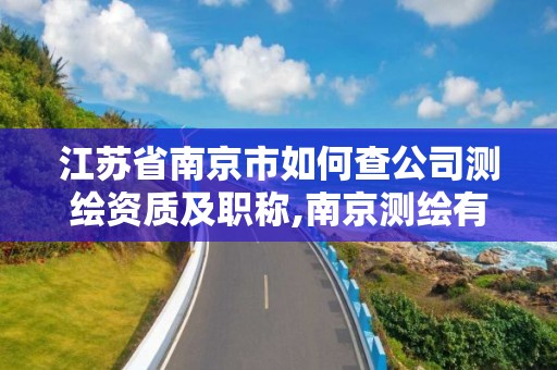 江苏省南京市如何查公司测绘资质及职称,南京测绘有限公司。