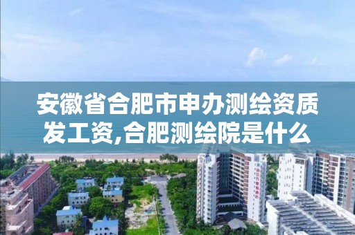 安徽省合肥市申办测绘资质发工资,合肥测绘院是什么单位。