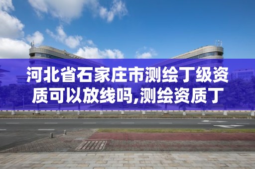 河北省石家庄市测绘丁级资质可以放线吗,测绘资质丁级是什么意思。