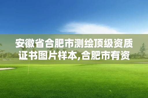 安徽省合肥市测绘顶级资质证书图片样本,合肥市有资质的测绘公司