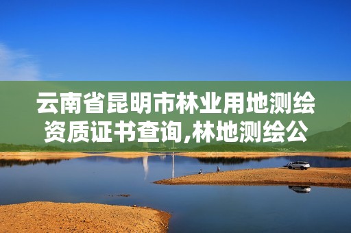 云南省昆明市林业用地测绘资质证书查询,林地测绘公司。