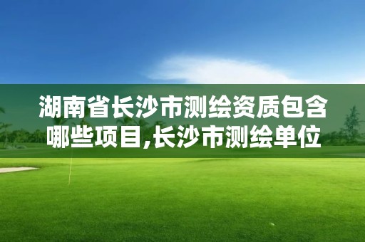 湖南省长沙市测绘资质包含哪些项目,长沙市测绘单位招聘。