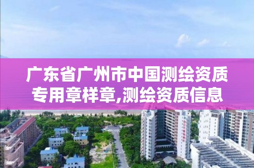 广东省广州市中国测绘资质专用章样章,测绘资质信息网。