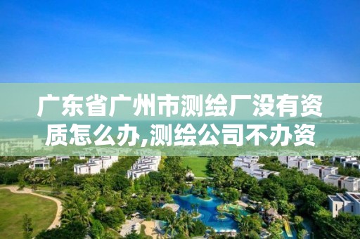 广东省广州市测绘厂没有资质怎么办,测绘公司不办资质可以吗。