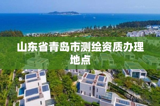 山东省青岛市测绘资质办理地点