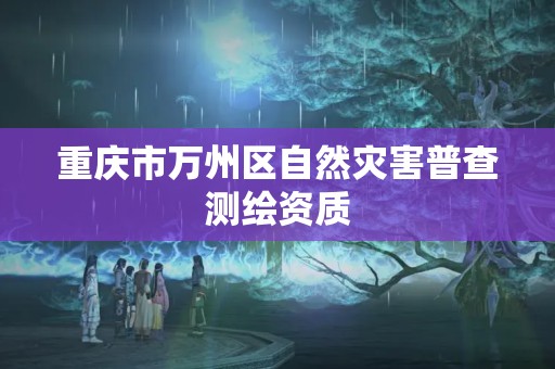 重庆市万州区自然灾害普查测绘资质