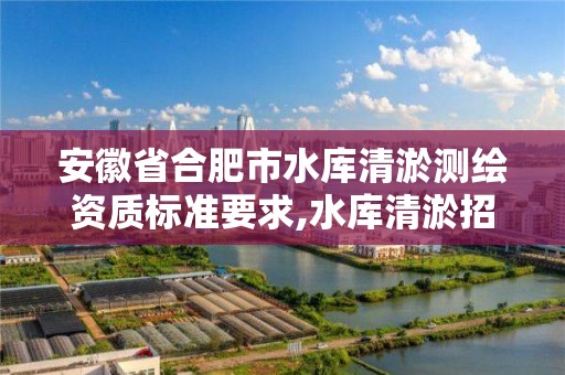 安徽省合肥市水库清淤测绘资质标准要求,水库清淤招标。