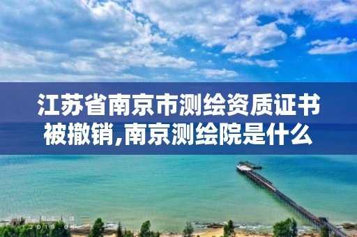 江苏省南京市测绘资质证书被撤销,南京测绘院是什么编制。