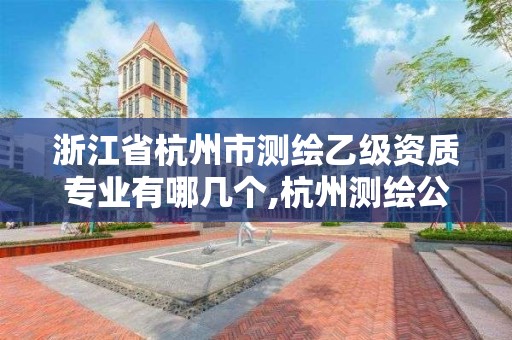 浙江省杭州市测绘乙级资质专业有哪几个,杭州测绘公司有哪几家。