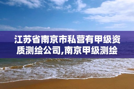 江苏省南京市私营有甲级资质测绘公司,南京甲级测绘公司排名。