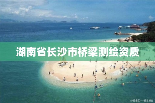 湖南省长沙市桥梁测绘资质