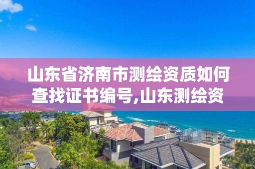 山东省济南市测绘资质如何查找证书编号,山东测绘资质管理系统。