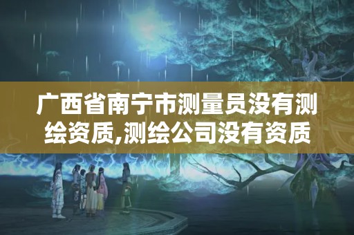 广西省南宁市测量员没有测绘资质,测绘公司没有资质可以开展业务吗。