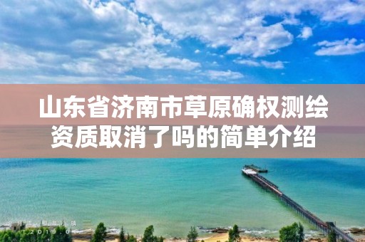 山东省济南市草原确权测绘资质取消了吗的简单介绍