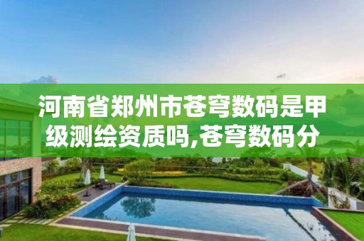 河南省郑州市苍穹数码是甲级测绘资质吗,苍穹数码分公司。