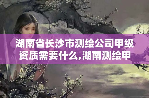 湖南省长沙市测绘公司甲级资质需要什么,湖南测绘甲级资质单位。