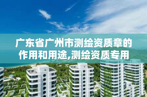 广东省广州市测绘资质章的作用和用途,测绘资质专用章样式图。