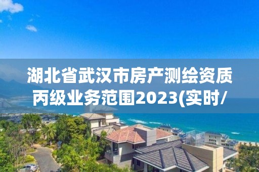 湖北省武汉市房产测绘资质丙级业务范围2023(实时/更新中)