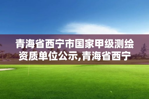 青海省西宁市国家甲级测绘资质单位公示,青海省西宁市测绘院。