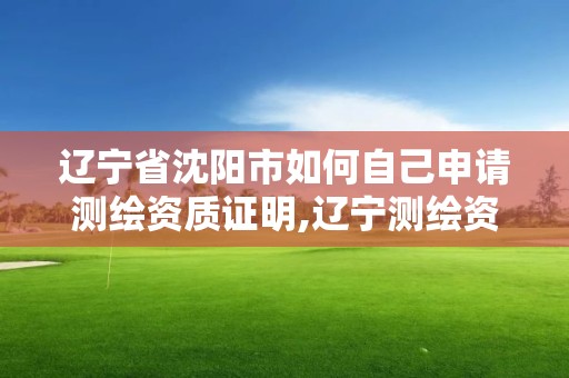 辽宁省沈阳市如何自己申请测绘资质证明,辽宁测绘资质查询。