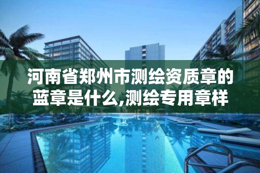 河南省郑州市测绘资质章的蓝章是什么,测绘专用章样式。